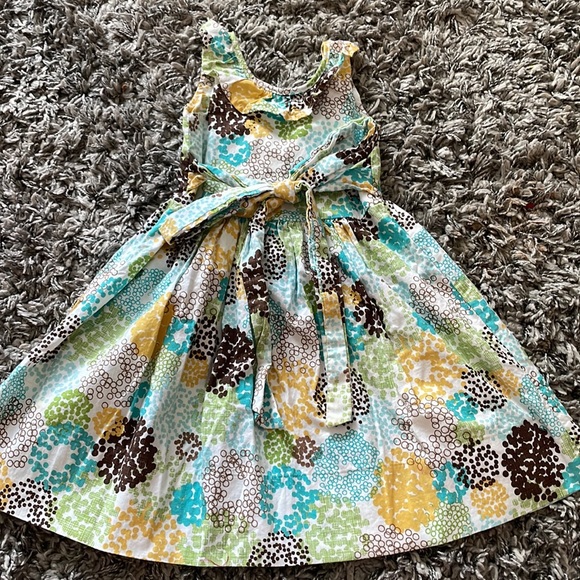 🍋Three Little Monkeys Sleeveless summer dress with tie waist - Picture 3 of 5